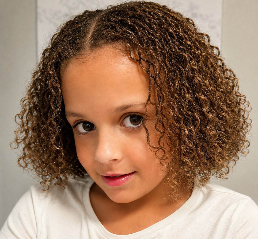 Natural curls, young client